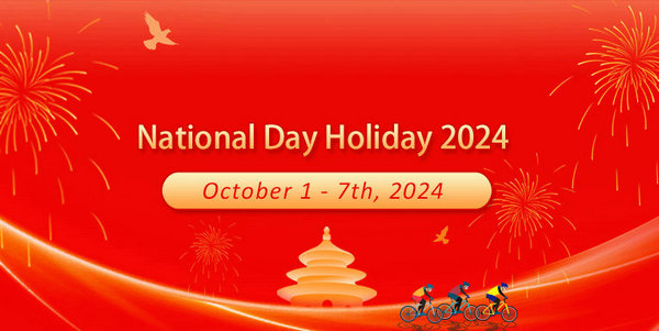 2024 National Day Holiday Notice 